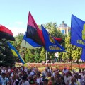 Тягнибок і «Правий сектор» мітингували у Полтаві