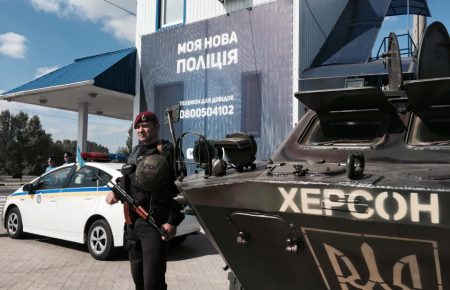 Учасників блокади Криму охороняє херсонська міліція та батальйон «Херсон»