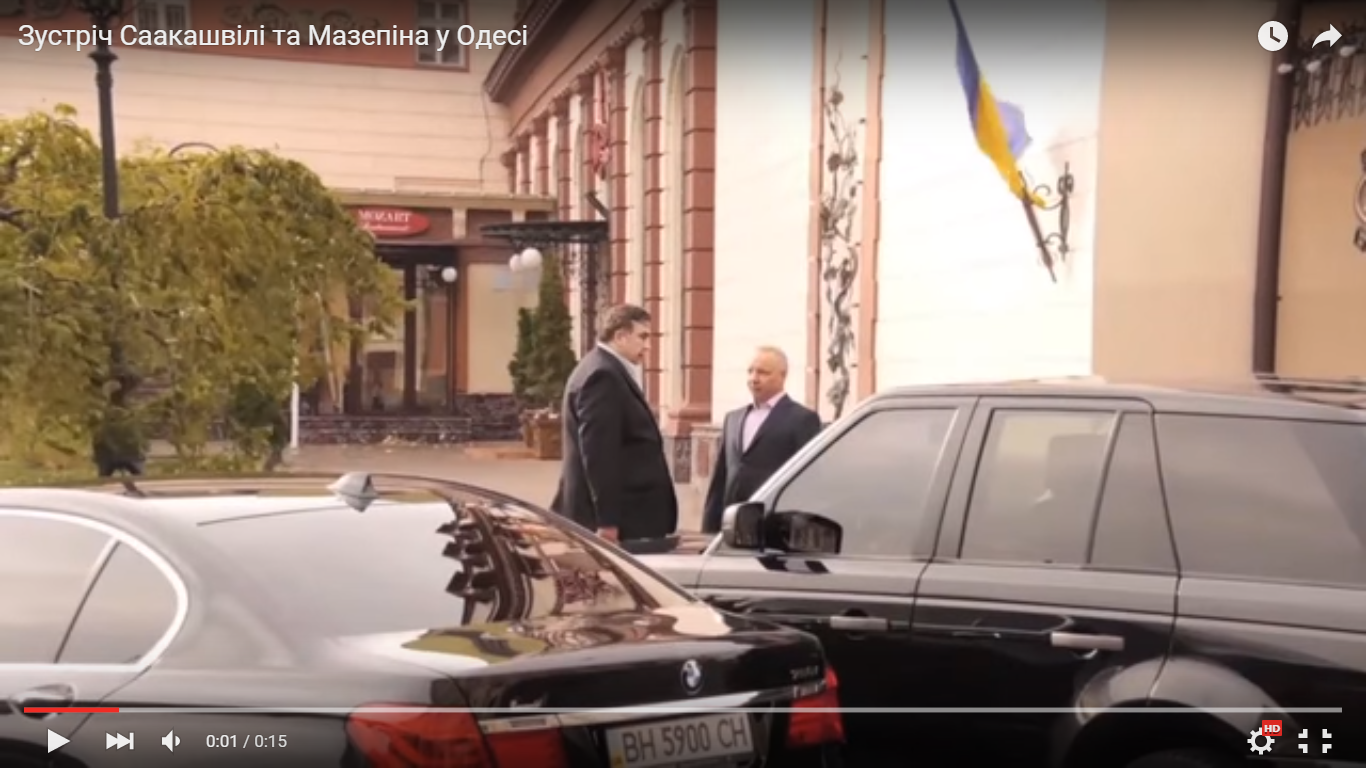 Шевченко поширив відео, де Саакашвілі зустрічається з російським олігархом