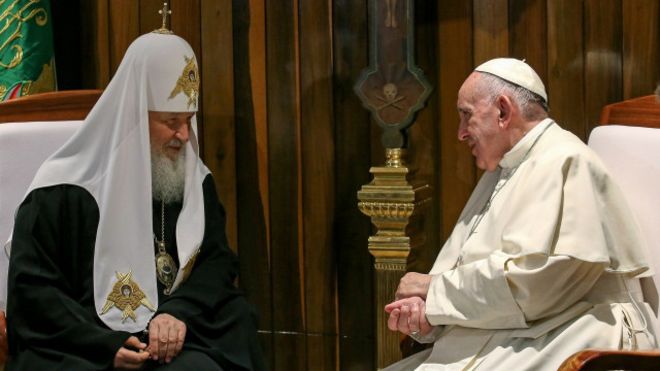Папа Франциск і патріарх Кирил закликали до будування миру в Україні