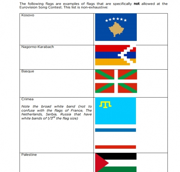 Євробачення прирівняло прапор кримських татар до символів «ДНР» і Косово