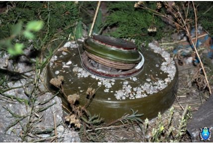 В Мариуполе на входе в парк нашли две учебные мины