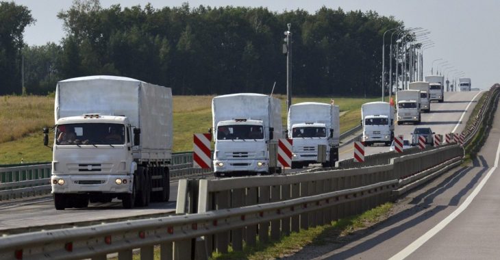В Донецьк їде черговий так званий «гуманітарний конвой» РФ В Донецьк їде черговий так званий «гуманітарний конвой» РФ
