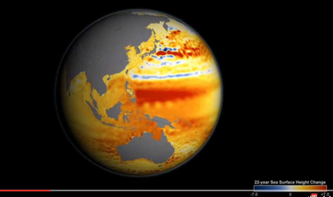 В NASA наочно показали, як піднявся рівень води в світовому океані