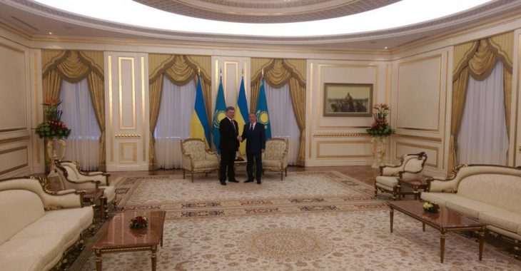 Почалася зустріч Петра Порошенка з президентом Казахстану Почалася зустріч Петра Порошенка з президентом Казахстану