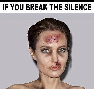 Італійський ілюстратор зобразив Анжеліну Джолі зі слідами побиття на обличчі