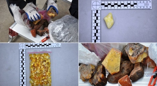 На польському кордоні виявили півтори тонни контрабандного бурштину