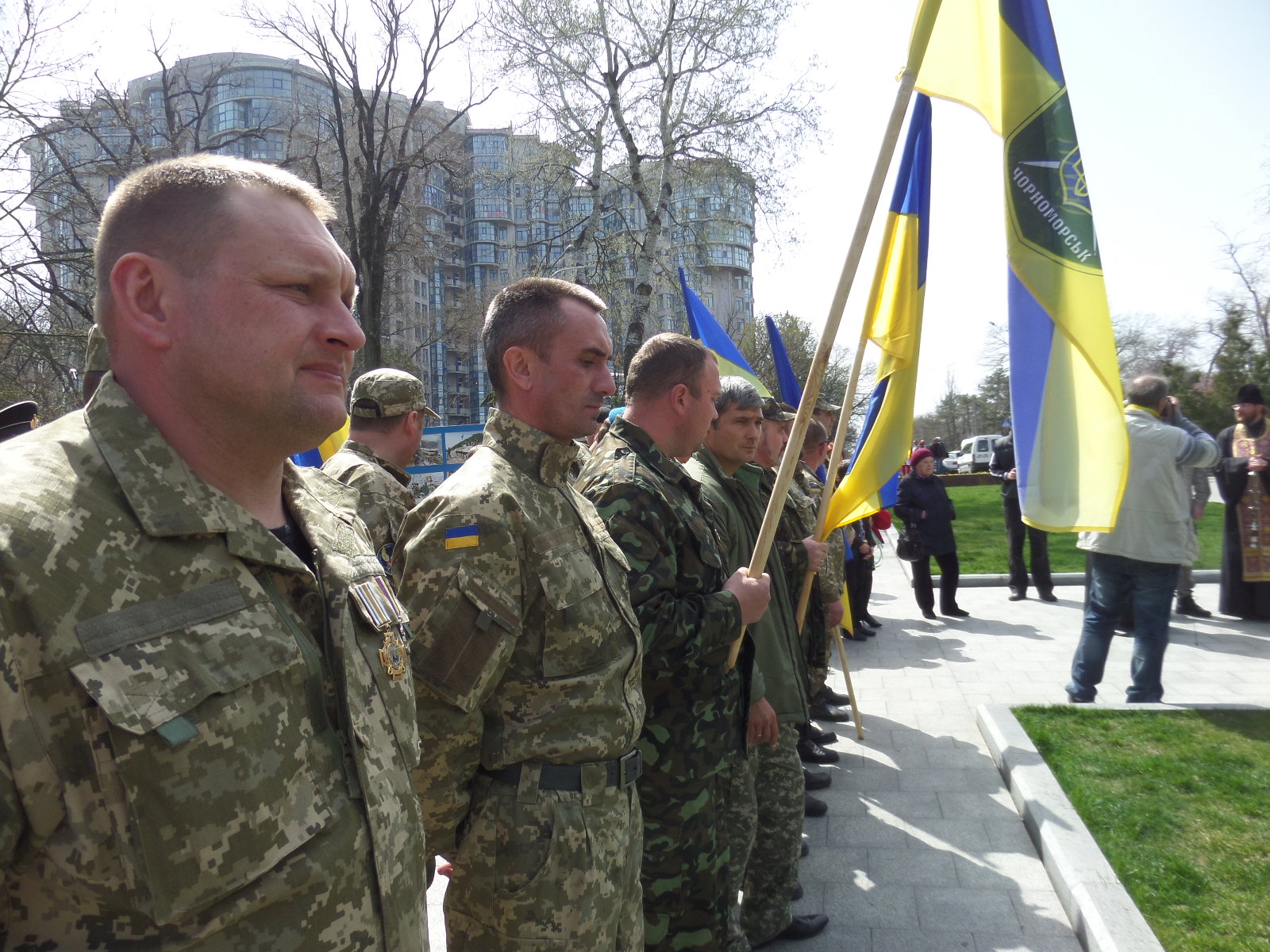 На другу річницю початку АТО в Одесі молилися про загиблих бійців