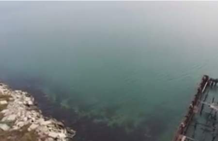 З'явилось відео будівництва Керченського мосту з боку Криму