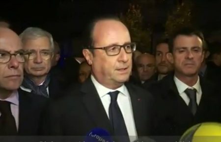 В паризьких терактах Олланд звинувачує Ісламську державу