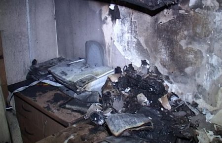 Поліція показала, як виглядає кабінет судді Дідика після пожежі