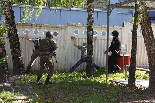 У Київському військоматі тренувались протидіяти диверсантам