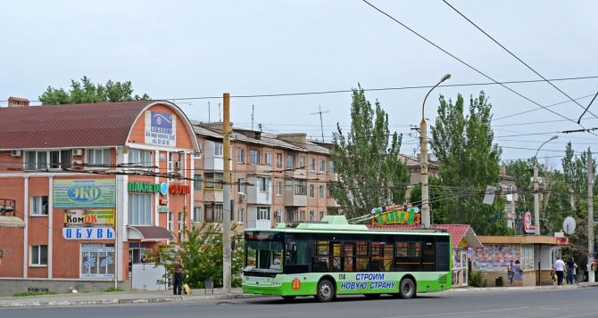 У Луганську угнали тролейбус