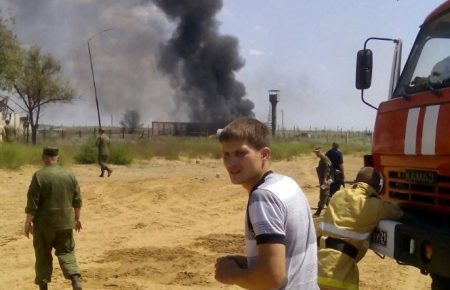У мережі з’явилися нові відео пожежі на військовому полігоні в Росії