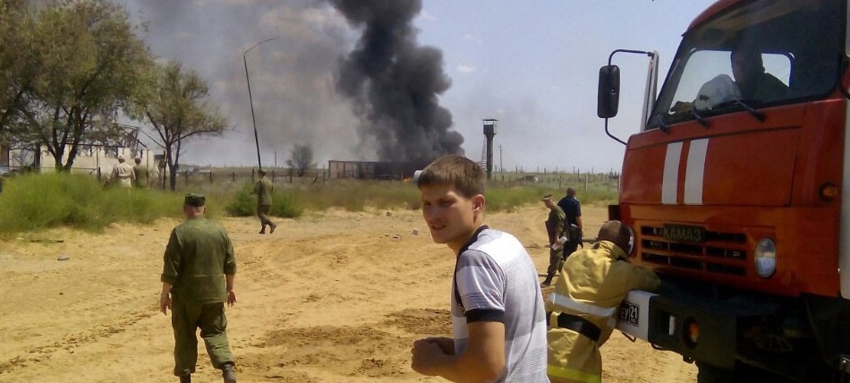 У мережі з’явилися нові відео пожежі на військовому полігоні в Росії