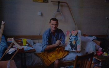 Бійці малюють мирне життя, а не війну — художник Шеришевський