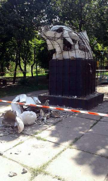 Пам’ятник Леніну в непідконтрольній Макіївці підірвали