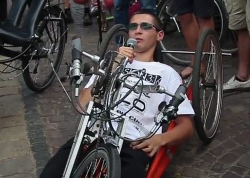 Хлопець з ДЦП на велосипеді їде зі Львова до Лісабону