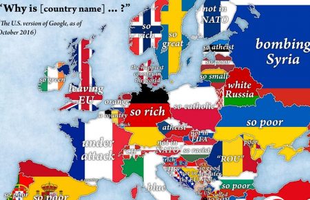 Independent показали мапу стереотипів про Європу — інфографіка