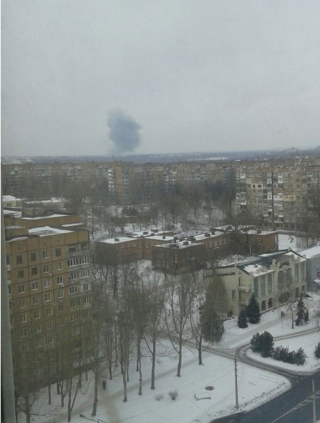 Свідки повідомляють про вибух у Донецьку — фото
