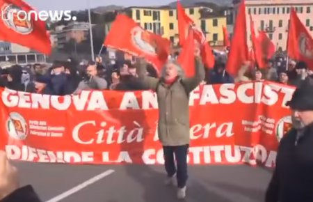 Італія: зіткнення з поліцією через проведення з'їзду ультраправої партії (ВІДЕО)