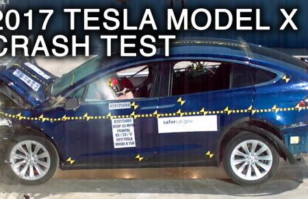 Перший краш-тест Tesla Model X (ВІДЕО)