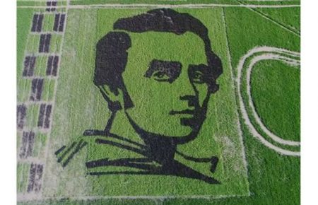 На Херсонщині виростили рисовий портрет Шевченка, який видно із космосу(ФОТО)
