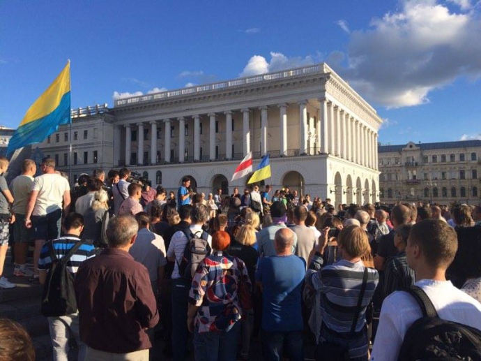 На акції пам’яті Павла Шеремета заблокували трьох провокаторів, — Алферов