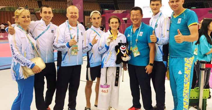 Українська спортсменка вперше завоювала золоту медаль з тхеквондо на Універсіаді Українська спортсменка вперше завоювала золоту медаль з тхеквондо на Універсіаді