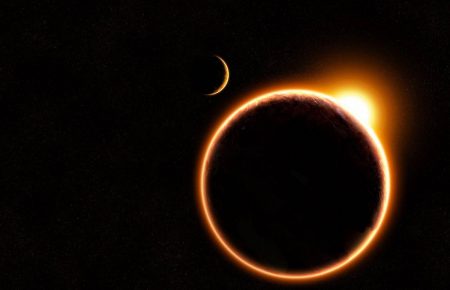 Як відбулося сонячне затемнення(ВІДЕО)
