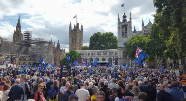 У Лондоні тисячі людей протестують проти Brexit (ФОТО, ВІДЕО) У Лондоні тисячі людей протестують проти Brexit (ФОТО, ВІДЕО)