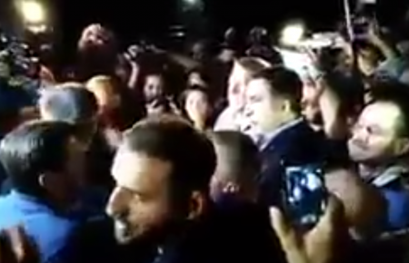 Тимошенко не дали говорити на мітингу, Саакашвілі заспокоював натовп (ВІДЕО)