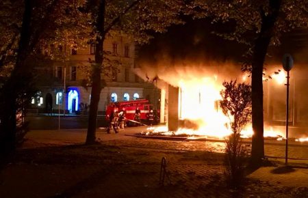 У Львові вночі згоріло відділення «Сбербанку» (ВІДЕО)