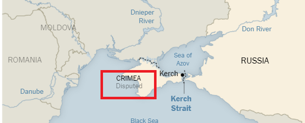 МЗС звернеться до офісу New York Times через зображення Криму як «спірної» території
