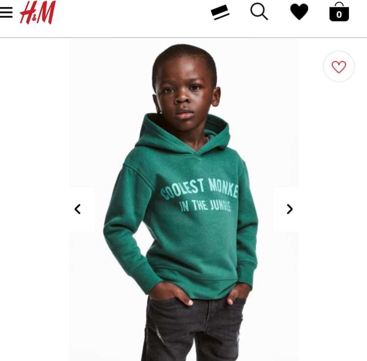 Бренд одягу H&amp;M вибачився за расистську рекламу