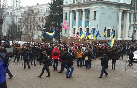 Центром Києва рушили прихильники Саакашвілі (ФОТО, ВІДЕО)