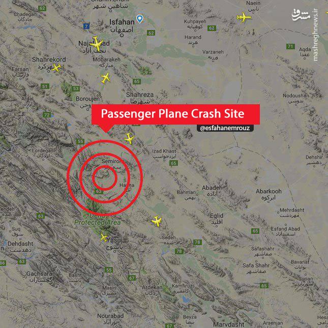 У Ірані підтвердили інформацію про падіння літака