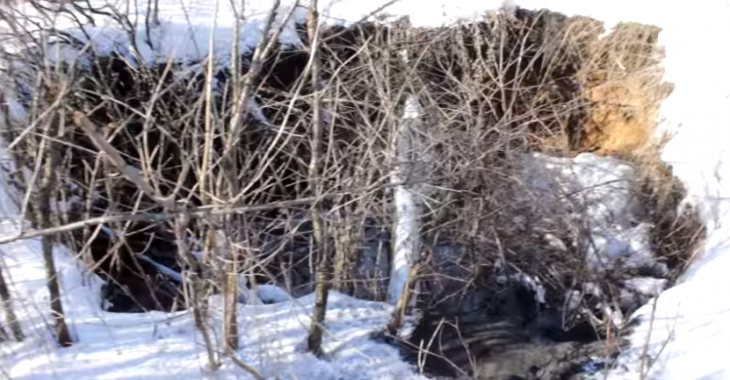 В селі з обмеженим доступом в «сірій зоні» провалилася земля (ВІДЕО) В селі з обмеженим доступом в «сірій зоні» провалилася земля (ВІДЕО)