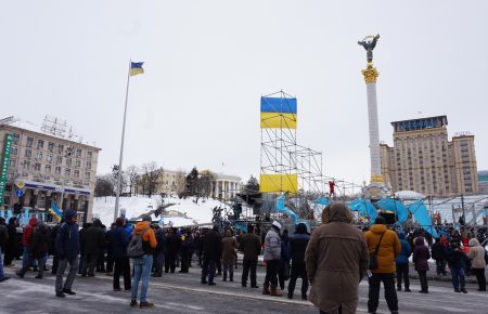 На Майдані Незалежності «РНС» мітингував за відставку Порошенка (Фоторепортаж) (Відео)