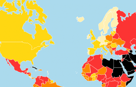 Свобода слова у світі: позиції США та Росії падають, Україна піднялася на один пункт