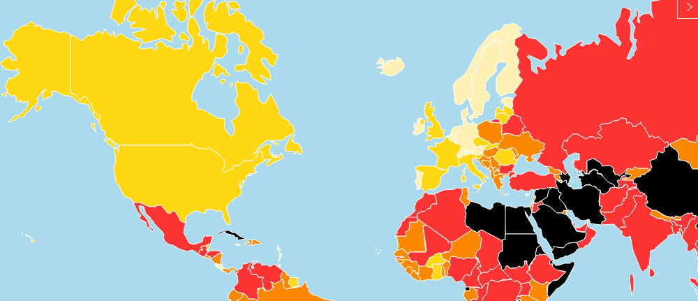 Свобода слова у світі: позиції США та Росії падають, Україна піднялася на один пункт