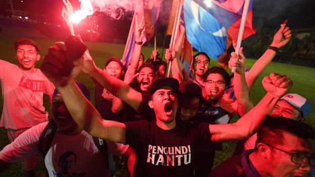 В Малайзії опозиція вперше за 60 років перемогла на виборах до парламенту (ФОТО, ВІДЕО)