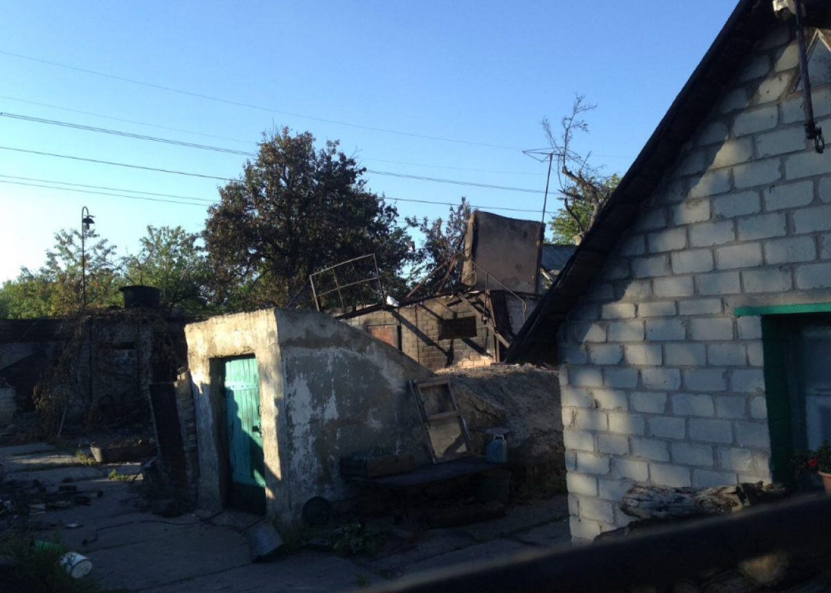В районі Чигирі через обстріли згоріли дев'ять будинків