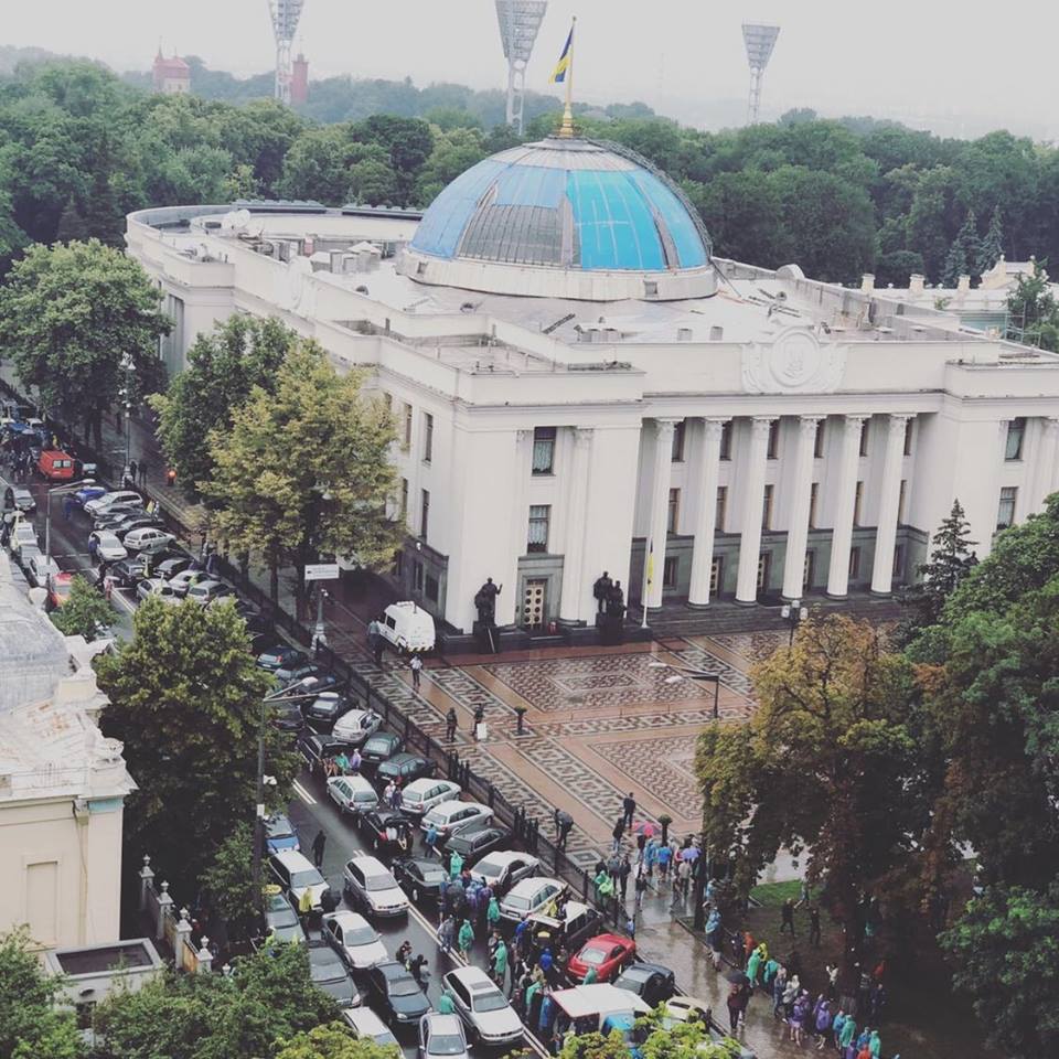 У Києві протестують власники авто на єврономерах (ФОТО)