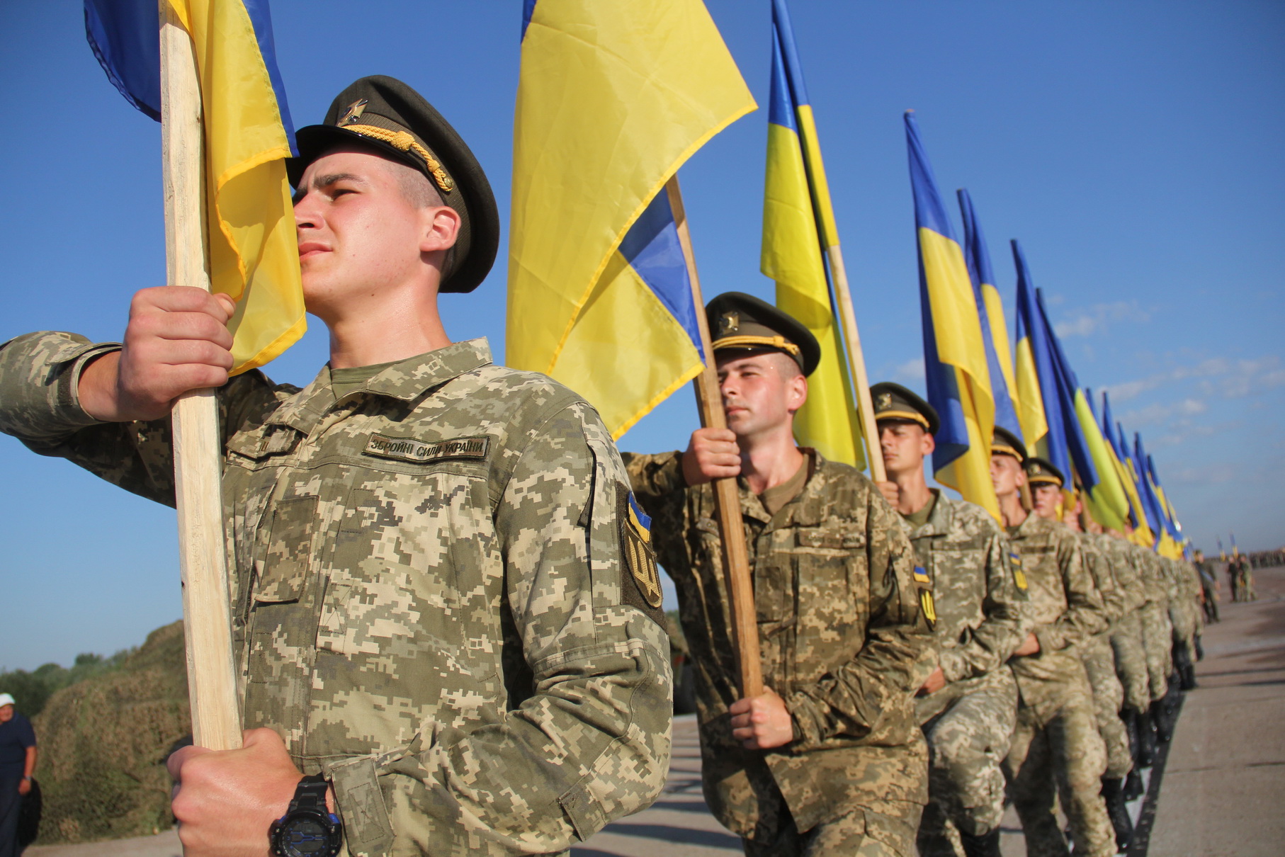 Військові провели першу репетицію параду до Дня Незалежності (ФОТО, ВІДЕО)