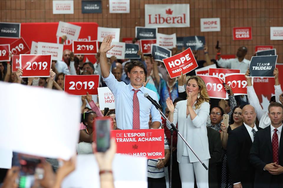 Прем’єр-міністр Канади Джастін Трюдо братиме участь у парламентських виборах 2019 року