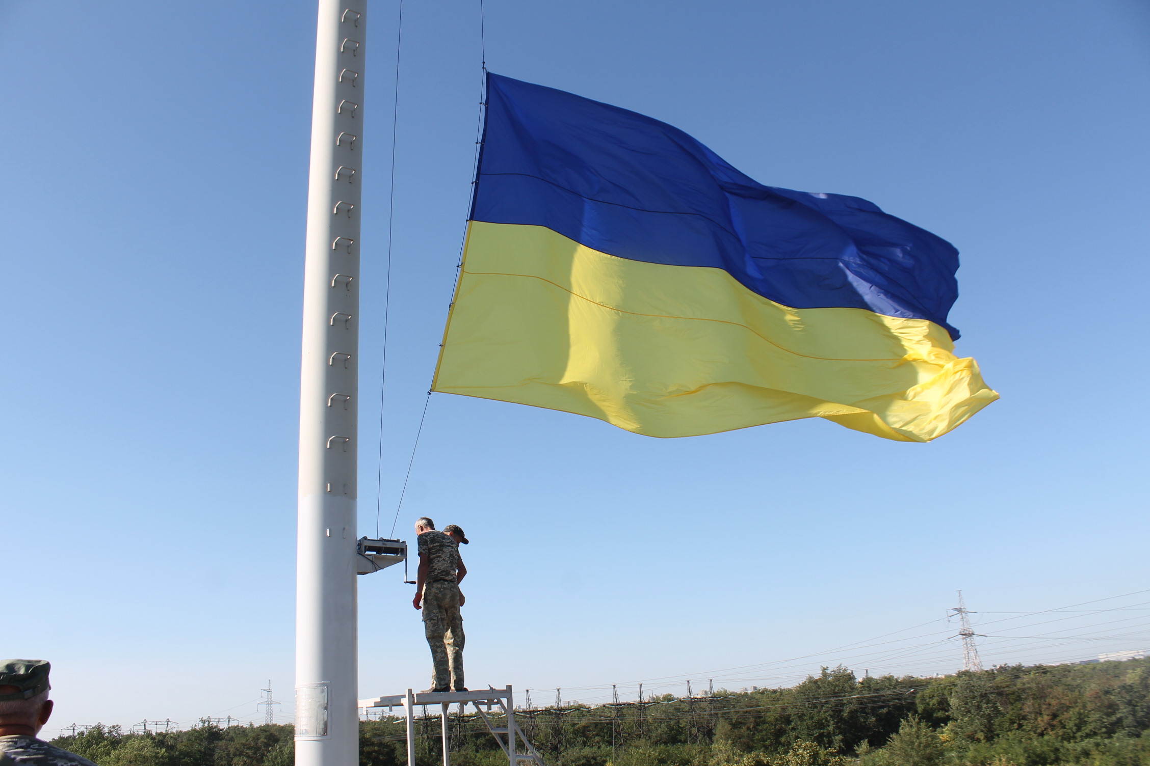 У Запоріжжі підняли прапор на найвищому флагштоку країни (ФОТО)