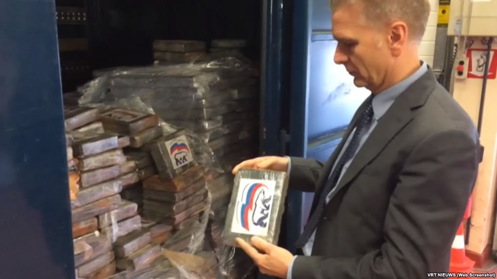 У Бельгії знайшли 2 тонни кокаїну з логотипом "Єдиної Росії"