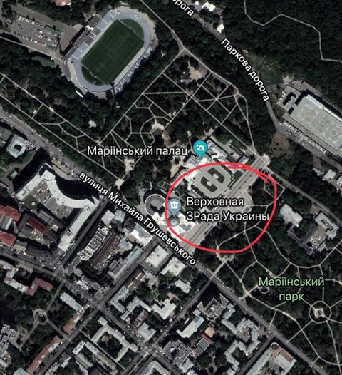 Користувачі Google Maps перейменували Верховну Раду на Верховну Зраду