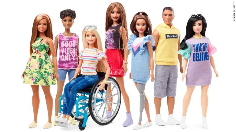 У новій серії Barbie будуть ляльки на інвалідних візках та з протезами кінцівок